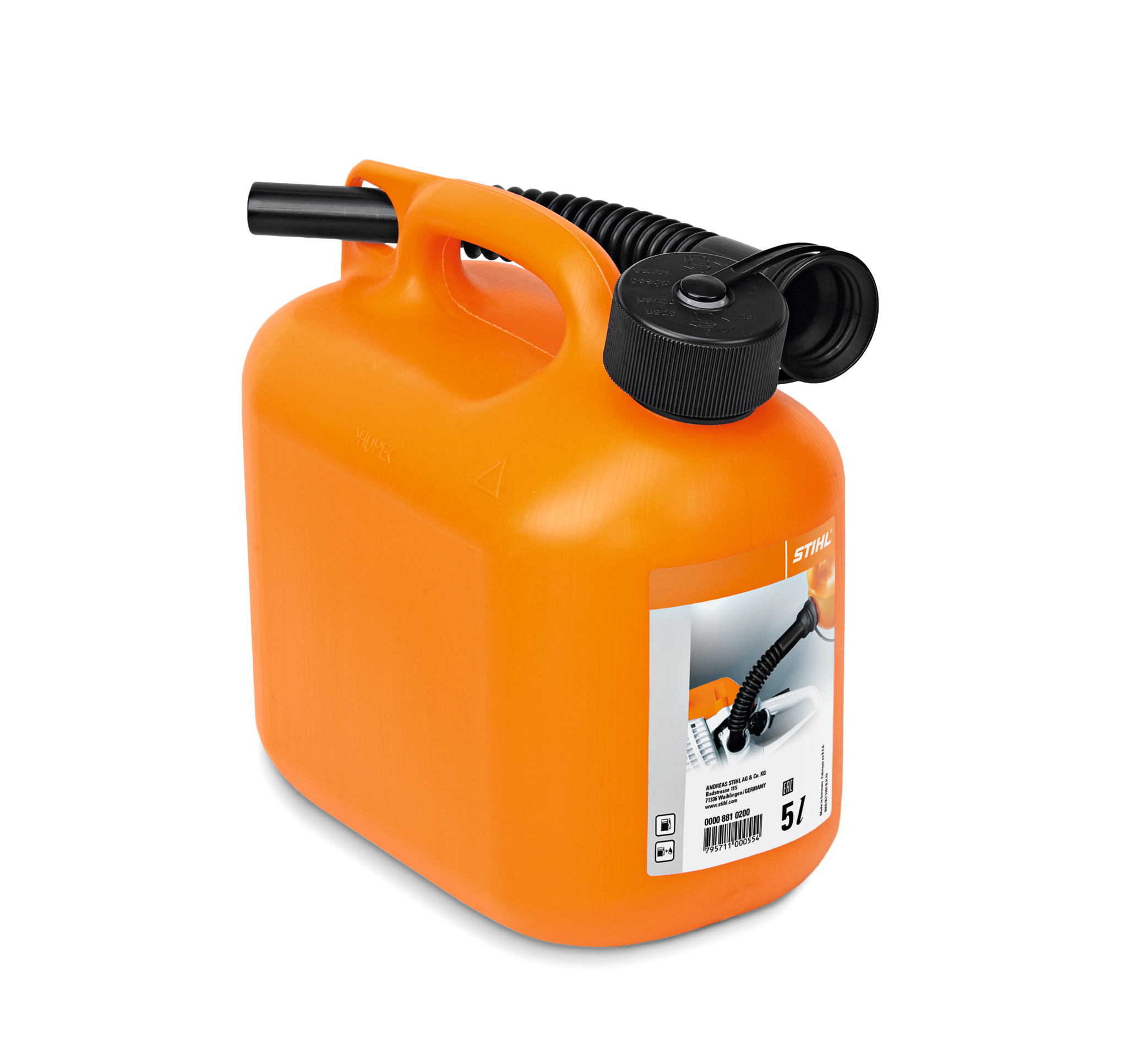 Canistra de benzina 5 l, portocalie